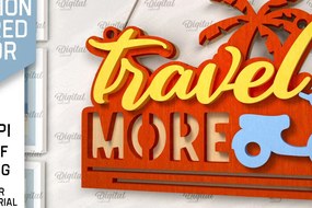 Σετ των 2 Intra απο ξύλο plywood 3mm-4mm πάχος – Διακοπές με στρώσεις διακόσμηση με λέιζερ Δίασταση 20x20 cm INTRAFABR-99068354