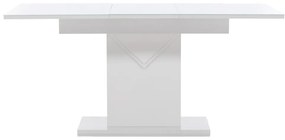 Τραπέζι Dallas 3749, Άσπρο, 76x90x120cm, Επιμήκυνση, Επεξεργασμένο γυαλί, Ινοσανίδες μέσης πυκνότητας | Epipla1.gr