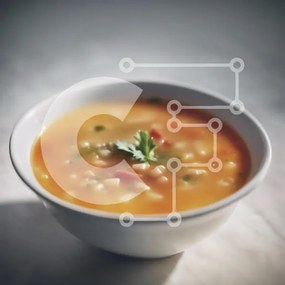 Σετ των 2 Intra Συλλεκτικό Ξύλινο Παζλ Plywood 4mm - Μπολ σούπας με λαχανικά και κόλιανδρο Σε Ξύλινο Κουτί - Διαστάσεις: 10x10 cm – 25 κομμάτια