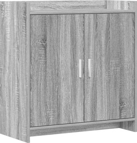 vidaXL Πλαϊνό γραφείο Γκρι Sonoma 72 x 36 x 80 εκ. Επεξεργασμένο Ξύλο