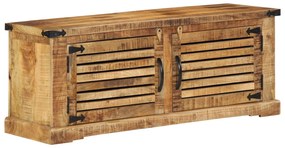 vidaXL πάγκος παπουτσιών 110x38x45 εκ. από μασίφ ξύλο μάνγκο