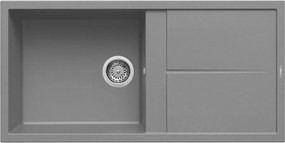 Elleci Unico 480 - Νεροχύτης Κουζίνας Γρανίτη 100x50 - Titanium