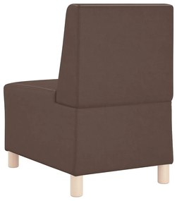 vidaXL Μοναδικός Καναπές χωρίς Χερούλια 2 pcs Καφέ 55 x 74 x 82 εκ.