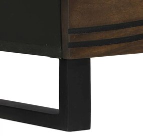 vidaXL Ντουλάπι TV με συρτάρι Καφέ 70 x 33 x 46 εκ Μασίφ ξύλο μάνγκο