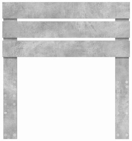 vidaXL Κεφαλάρι Σκυρόδεμα Γκρι 80 cm Επεξεργασμένο ξύλο