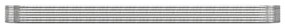 Ζαρντινιέρα Ασημί 544x100x36 εκ. Ατσάλι με Ηλεκτρ. Βαφή Πούδρας - Ασήμι
