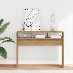 vidaXL Τραπέζι Κονσόλα Αρτισιανή Δρυς 105x30x80 εκ Επεξεργασμένο Ξύλο