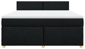 ΚΡΕΒΑΤΙ BOXSPRING ΜΕ ΣΤΡΩΜΑ ΜΑΥΡΟ 180X200 ΕΚ. ΥΦΑΣΜΑΤΙΝΟ 3289054