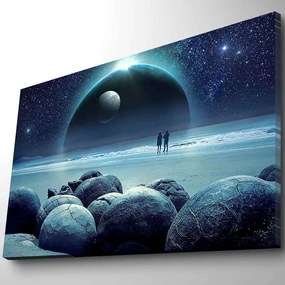 Πίνακας Καμβάς Με Φως Led Nasa 254LED4343 70x45cm Multi Wallity Horizontal Ξύλο, Καμβάς