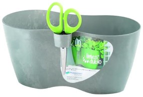 MarHome ΓΛΑΣΤΡΑΚΙ &amp; ΨΑΛΙΔΑΚΙ ΧΡΩΜΑ ΤΣΙΜΕΝΤΟΥ LIMES DUBLO 25x12x12cm 1/10ΚΙΒ  09-DLD250-422U