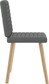 vidaXL Καρέκλες Τραπεζαρίας 6 τεμ Σκ. Γκρι Υφασμάτινες
