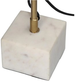 Επιτραπέζιο Φωτιστικό ArteLibre Λευκό Μάρμαρο 25x18x54cm