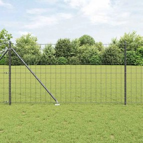vidaXL Τεντώτο με στήριγμα Γκρι 1 x 10 m Ατσάλι