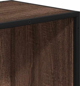 vidaXL Βιβλιοθήκη Καφέ Δρυς 40x35x139 εκ. από Επεξεργασμένο Ξύλο