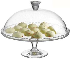 Τουρτιέρα Με Καπάκι Και Πόδι Patisserie SP95200G1 Φ32x26cm Clear Espiel Γυαλί