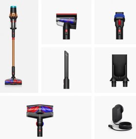 Σκούπα όρθια Dyson V16 Piston Animal 492963-01, 315AW, 900W, 1.3L, 70 λεπτά, CleanCompaktor™, Hyperdymium™, MyDyson™, HEPA, LCD, Μαύρο/Χαλκός