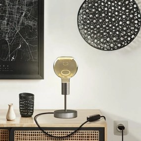 Επιτραπέζιο Φωτιστικό Μεταλλικό Alzaluce Globe Floating Νίκελ ΜΑΤ Dimmer