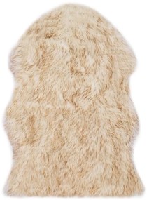 vidaXL Χαλί Καφέ Μελανζέ 60 x 90 εκ. από Συνθετική Προβιά