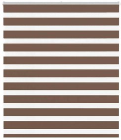 vidaXL Ζέβρα τυφλή Καφέ Πλάτος υφάσματος 120,9 εκ. Πολυεστέρας