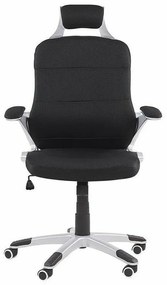 Καρέκλα γραφείου Berwyn 987, Μαύρο, 110x68x68cm, 17 kg, Με μπράτσα, Με ρόδες, Μηχανισμός καρέκλας: Κλίση | Epipla1.gr
