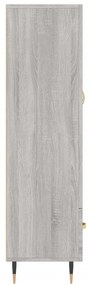 vidaXL Ντουλάπα Γκρι Sonoma 69,5 x 31 x 115 εκ. από Επεξεργασμένο Ξύλο