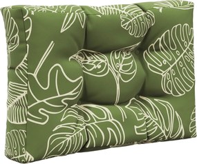 vidaXL Μαξιλάρι Καναπέ Εξωτερικού Χώρου 3 pcs Σχέδιο Φύλλου