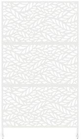vidaXL Πανί Ιδιωτικότητας, Λευκό, 100x50x180 εκ., Ατσάλι