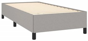 ΚΡΕΒΑΤΙ BOXSPRING ΜΕ ΣΤΡΩΜΑ ΑΝΟΙΧΤΟ ΓΚΡΙ 100X200 ΕΚ. ΥΦΑΣΜΑΤΙΝΟ 3127861