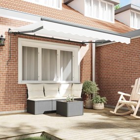 vidaXL Σκηνίτσα Αναδιπλούμενη Λευκό 250 x 200 cm ύφασμα