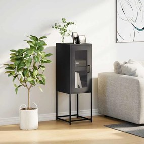 Sideboard Μαύρο 36x39x107 cm από χάλυβα ψυχρής έλασης - Μαύρο