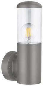 Adeleq Απλίκα Pc Κύλινδρος Up Φ91Mm H30Cm Ντουί Ε27 Ip44 Γκρι 9-916