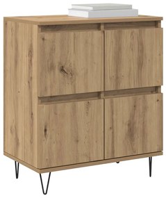 vidaXL Πλαϊνό γραφείο Καφέ 60 x 35 x 70 cm Επεξεργασμένο ξύλο