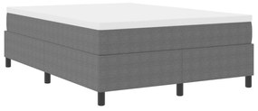 vidaXL Κρεβάτι Box Spring με Στρώμα σε Ανοιχτό Γκρι, 160 x 200 εκ., από βελούδο.