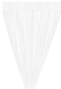 vidaXL Κουρτίνες με Κρόσσια 2 τεμ. Λευκές 100 x 250 εκ.