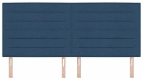 vidaXL Κεφαλάρι με κεφαλάρι Μπλε 200 cm ύφασμα