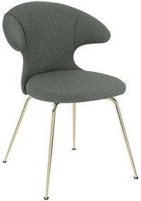 Καρέκλα Τραπεζαρίας Time Flies Horizons S 590-12C5901-1 57x59x83cm Grey-Brass Umage Steel,Polyester