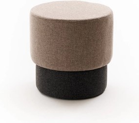 Πουφ Σκαμπό Καφέ PATARA 40x40x40