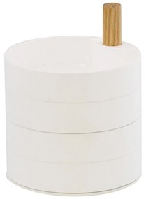 Κουτί Αποθήκευσης Κοσμημάτων YMZK3408 10x10x12,20cm White Yamazaki Ατσάλι,Abs