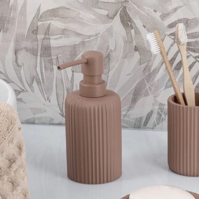 Δοχείο Κρεμοσάπουνου 230ml (Φ7x17) T-D Stripes Cappuccino 62103166