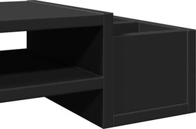 vidaXL Βάση Οθόνης με Αποθ. Μαύρο 70x27x15 εκ. Επεξεργασμένο Ξύλο