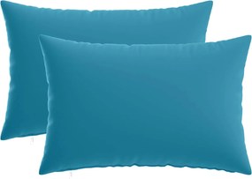 vidaXL Κάλυμμα Μαξιλαριού 2 pcs HEERLEN Γαλάζιο 50 x 75 cm Πολυεστέρας