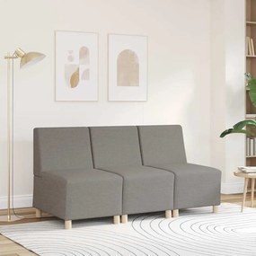vidaXL Μοντέρνο Καναπέ Χωρίς Μπράτσα, Ύφασμα 55 εκ. σε Μπεζ χρώμα