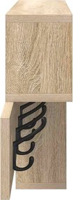 vidaXL Τοίχου Κρεμάστρα Δρύς Sonoma 100 x 12 x 43,5 εκ