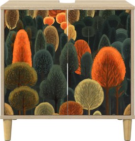 vidaXL Ντουλάπι Μπάνιου ZAANDAM Sonoma 60 x 40 x 60 εκ