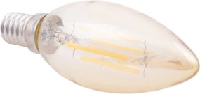 ΛΑΜΠΤΗΡΑΣ LED FILAMENT 4W E14 3000K ΧΡΥΣΟ DIMMABLE HM4048.02