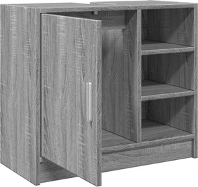vidaXL Ντουλάπι Νιπτήρα Grey Sonoma 63x29x55 εκ. Επεξεργασμένο Ξύλο