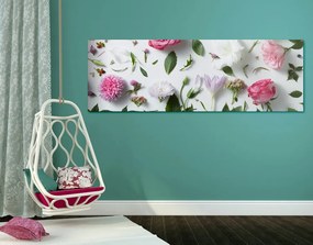 Εικόνα όμορφη νεκρή φύση λουλουδιών - 150x50