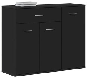 vidaXL Μπουφές Μαύρος 88 x 30 x 70 εκ. από Επεξ. Ξύλο