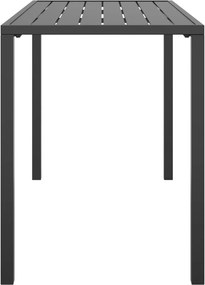 vidaXL Τραπεζαρία Κήπου Ανθρακί 110 x 54 x 70 εκ. Ατσάλινη