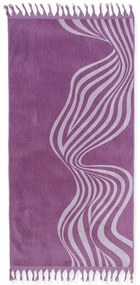 Πετσέτα Θαλάσσης Abstract Purple Nef-Nef Θαλάσσης 80x160cm 100% Βαμβάκι